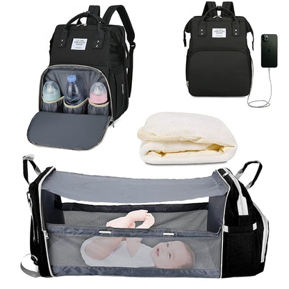 Diaper Bag Backpack Baby Bed Travel Bag Charge Diaper Bag Backpack Bed 3 types