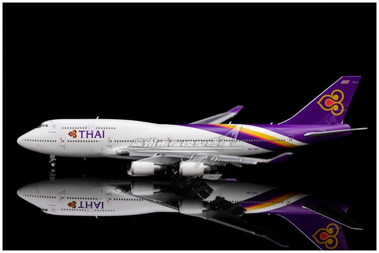 1:400 JC Wings THAI BOEING 747-400 Passenger Airplane Flap Down Diecast Model