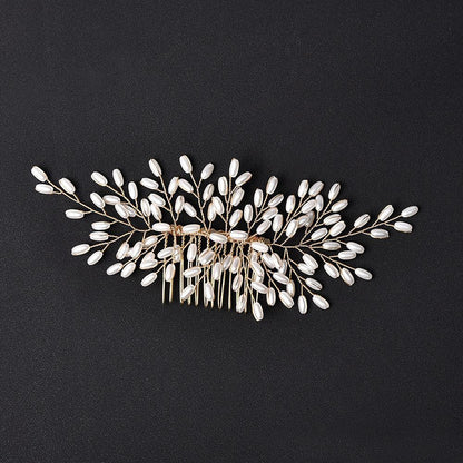 Women Hair Combs Korean Fashion Pearl Handmade Hairpins Clip DIY Styling Jewelry
