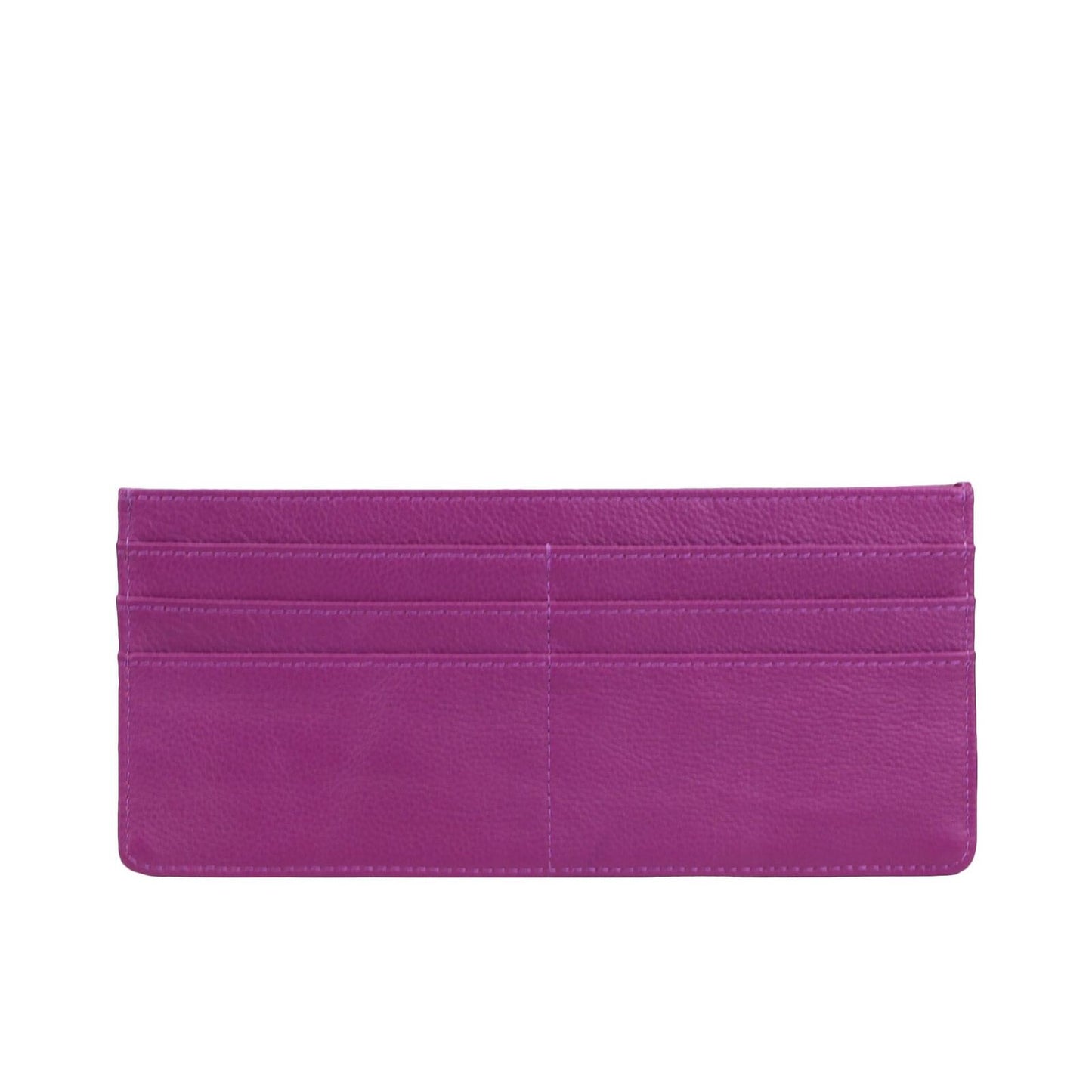 Genuine Leather Card Wallet Flat Purse Ultra Thin Leather Long Wallet 9*20 CM