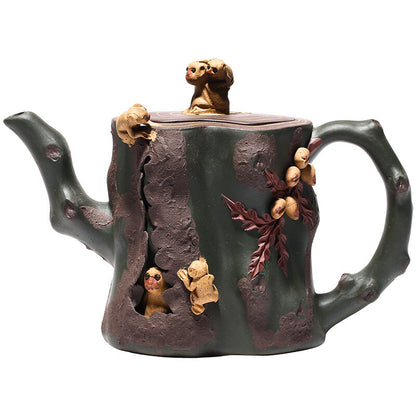 Full Handmade Tea Pot Marked Original Ore Real Yixing Zisha Clay Chinese Tea Pot
