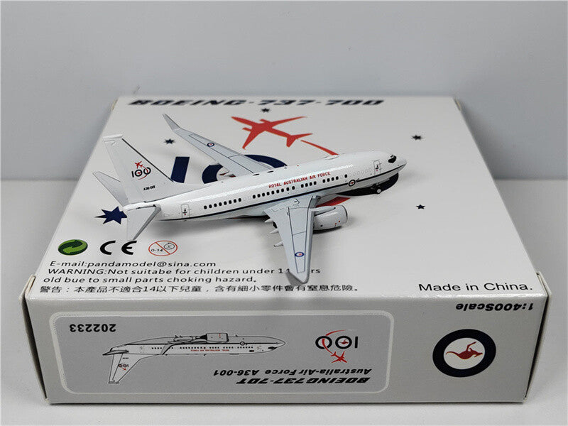 Panda Model Royal Australian Air Force FOR BOEING B737-700 A36-001 1:400 Model