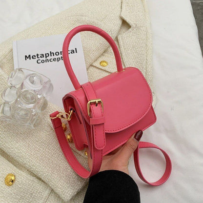 Mini Leather Flap Crossbody Bag Summer Shoulder Crossbody Bag Handbag 15*11*6 CM