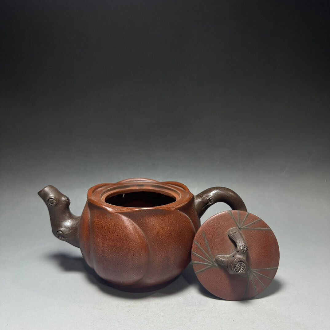 Chinese Yixing Zisha Clay Handmade Exquisite Teapot（梅花壶 底款：时大彬）