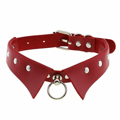 Women Men Chokers Steampunk Party Necklace Gothic Collar Pendants Leather 4x43cm