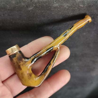 Natural Sea Willow Pipe Handmade Filter Cigarette Holder Detachable Gift