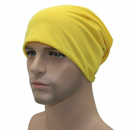 Fashion Bonnet Hat Autumn Knitted Solid Color Beanie Spring Casual Soft Turban