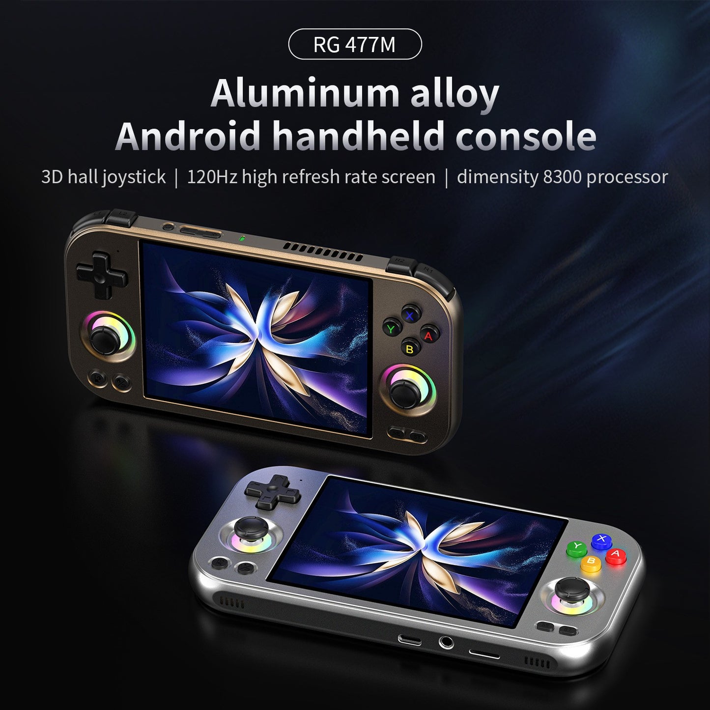 ANBERNIC RG 477M Retro Handheld Game Console Android 14 5300mAh RG477M Gifts 游戏机