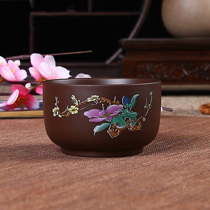 Chinese Yixing Zisha Purple Clay Tea Pot Handpainted Cup Teteras Kungfu Pot New