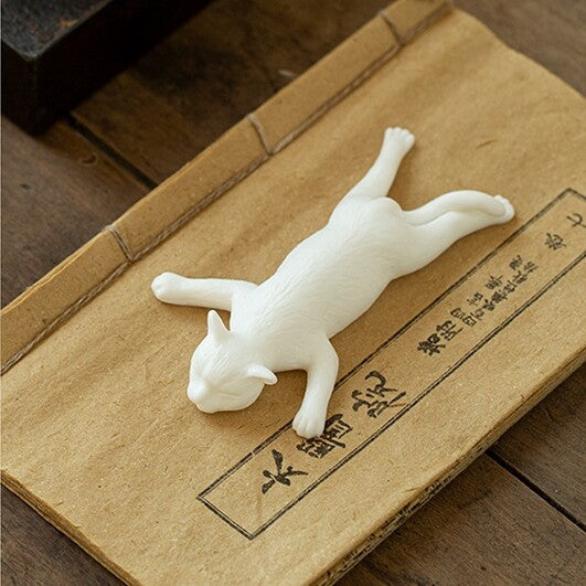 Creative Tea Pet Cat Funny Ornament Table Decoration Microlandscape Lovely Gift