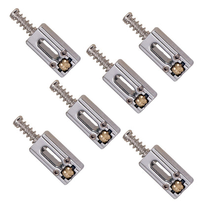 6Pack Upgrade Metal Roller Guitar Saddle Bridge String Saddles For E-Guitar G