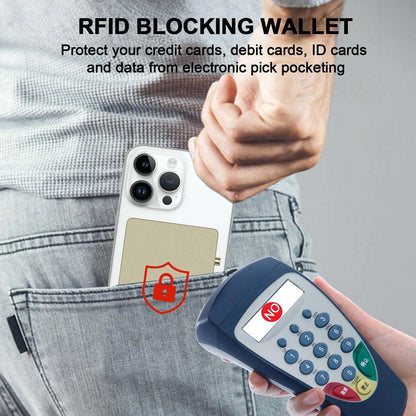TOYFID Pop Up RFID Slim Wallet with AirTag Holder