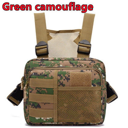 Tactical Combat Chest Rig Bag Front Pouch Recon Kit Pack Oxford Protective Vest