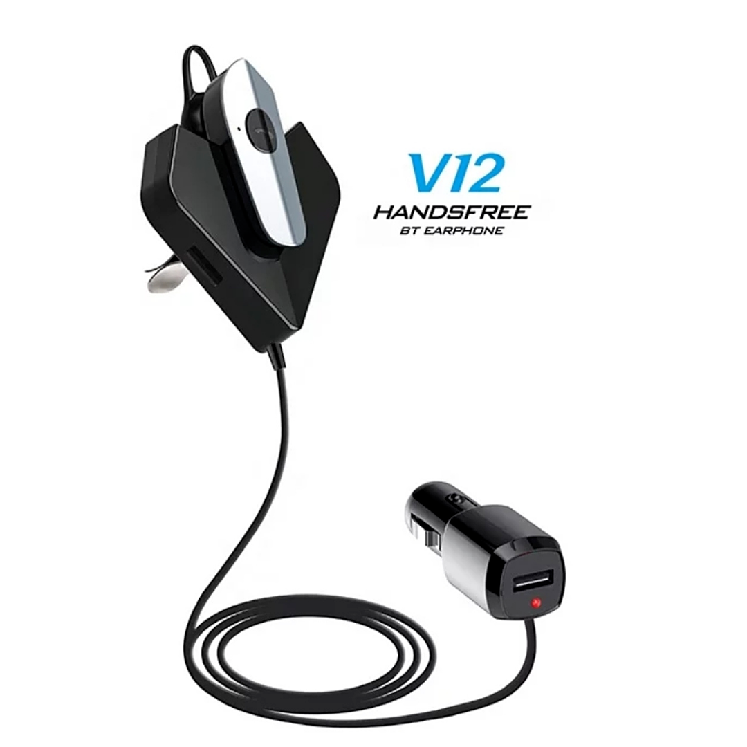 Audifonos Bluetooth Inalambrico Conducir Manos Libres Transmisor FM USB 4in 1