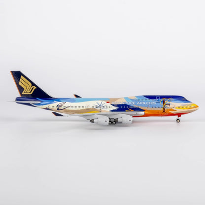 1:400 NGmodels Singapore Airlines B747-400 9V-SPK Airplane Diecast Plane Model