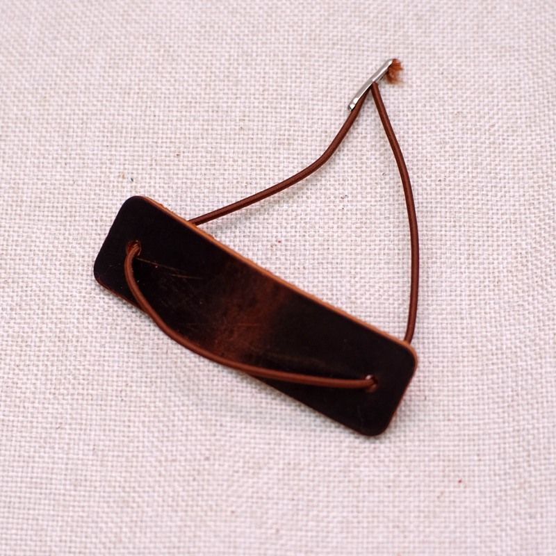 Notebooks Closer 2Pcs Genuine Leather Protective W/ Repair Rubber Band Accessory
