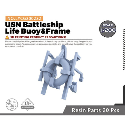 LYCG200232 1/200 Model Upgrade Parts USN Battleship Life Buoy&Frame