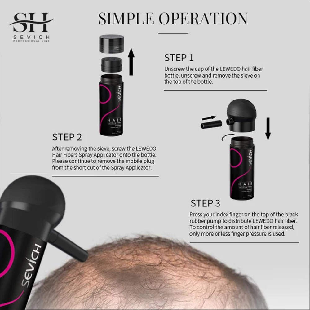 Keratin Hair Fiber Set 25g with Applicator