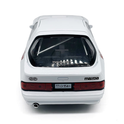 1/24 Mazda RX-7 FC3S Model Car Diecast Toy Vehicle for Boys Kids Gifts White
