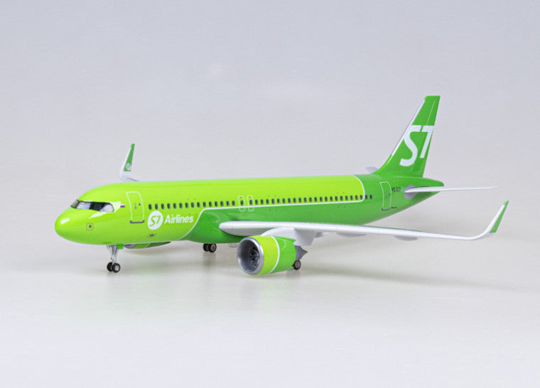 47CM 1:80 S7 Airlines AIRBUS A320neo Airplane Landing Gear Resin Aircraft Model