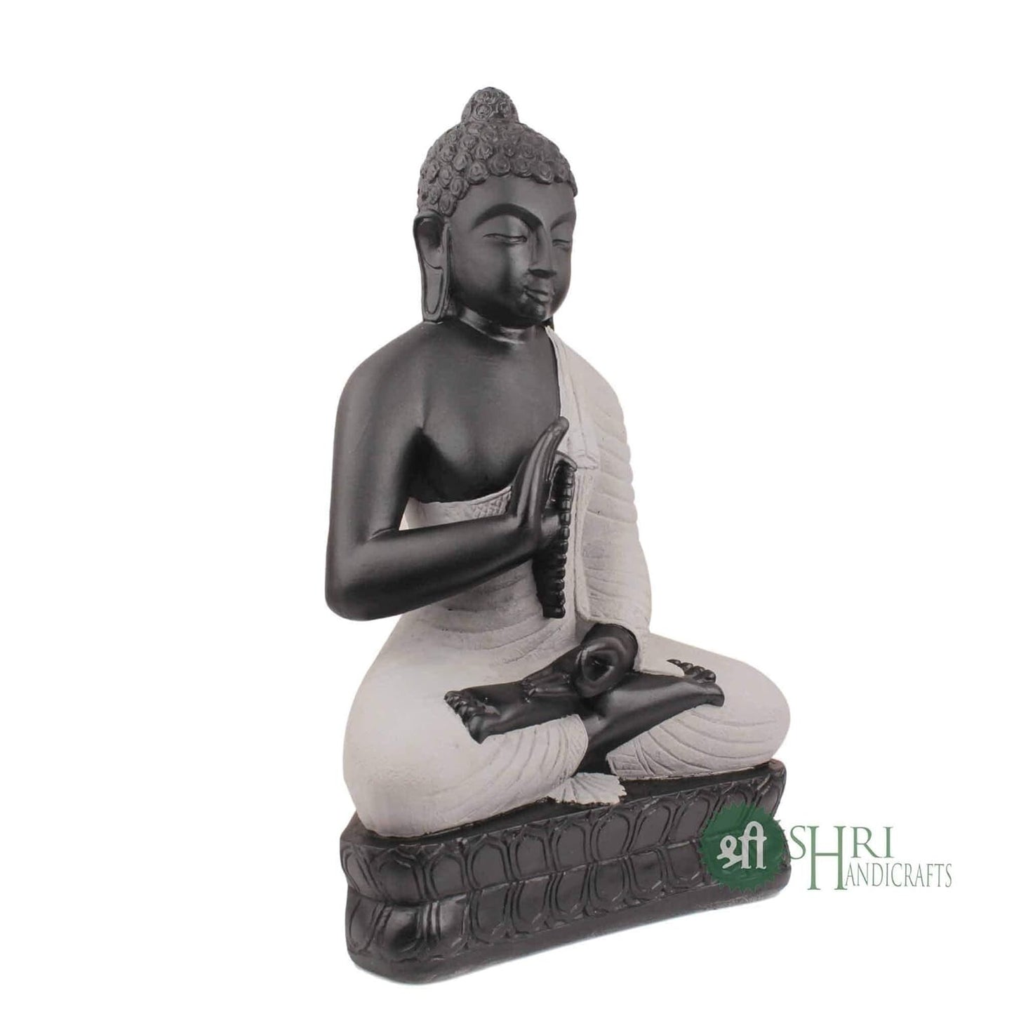 Polyresin Meditating Monk Buddha Idol Statue for Home Decoration Sculpture