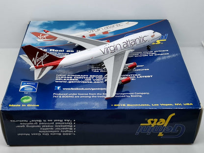 1:400 GeminiJets Virgin Atlantic BOEING 747-400 Passenger Airplane Diecast Model