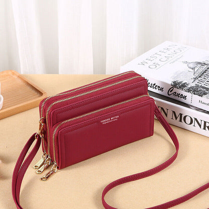 Women's Small Crossbody Handbag Cellphone Shoulder Bag Clutch Wallet Purse USA