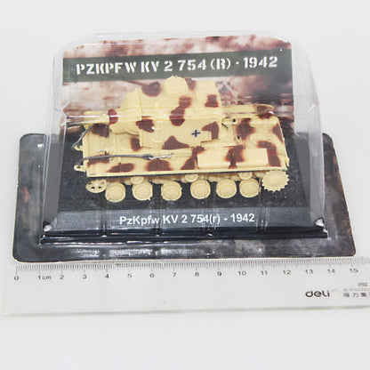1/72 Scale WWII German Army KV-2 Heavy Artillery Tank Finished Model Toy Gift