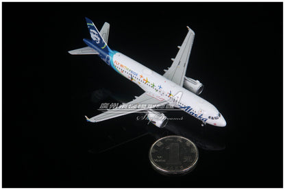 1:400 GeminiJets Alaska BOEING A320-200 Airplane Diecast Plane Aircraft Model