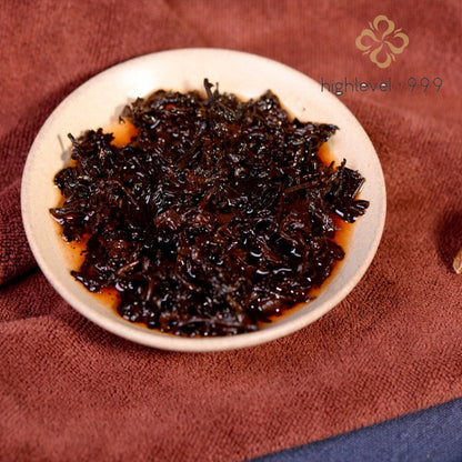 357g Ripe Puer Tea Cake Menghai Nuoxiang Aroma Compressed Ripe Puer Tea