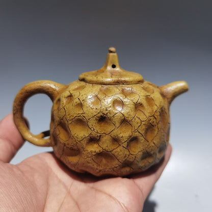 Chinese Yixing Zisha Clay Handmade Exquisite Kung Fu Tea Set Teapot 品名供春壶 底款：张成秀