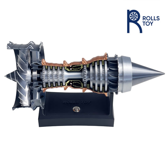 28cm Aircraft Turbojet Engine Model Rotatable