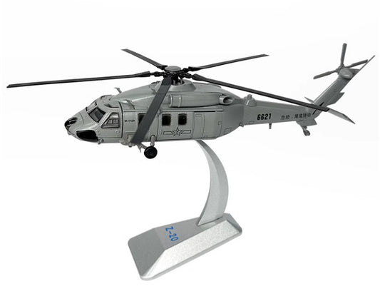 1:100 China Z-20 Armed Helicopter Airplane Diecast Military Aircraft Model