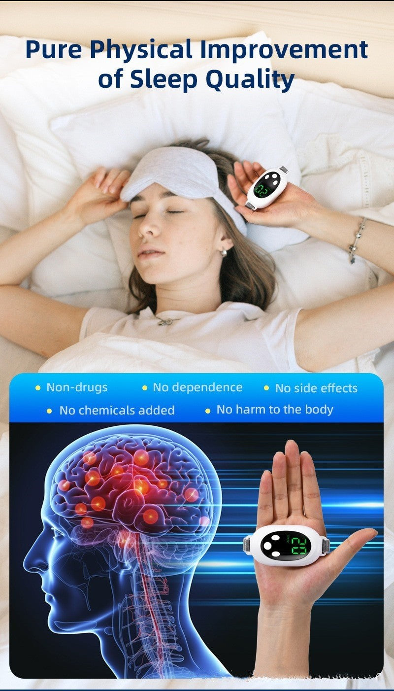 Intelligent sleep aid and calming sleep aid, handheld sleep monitor