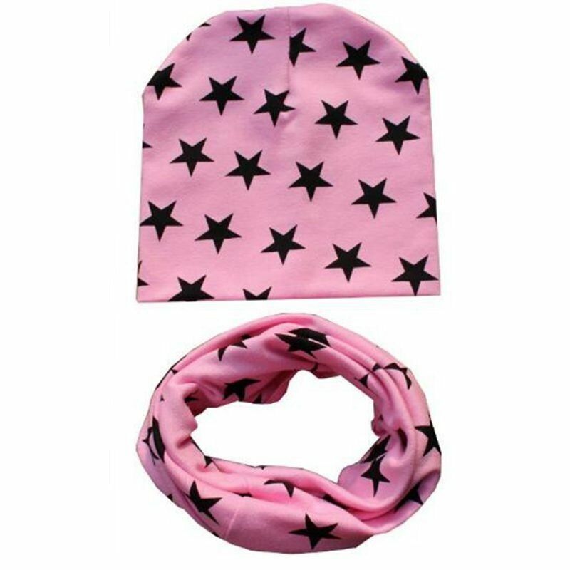 Baby Hats Winter Spring Scarf Sets Cotton Boy Girl Caps Kids Bonnet Beanie Cap