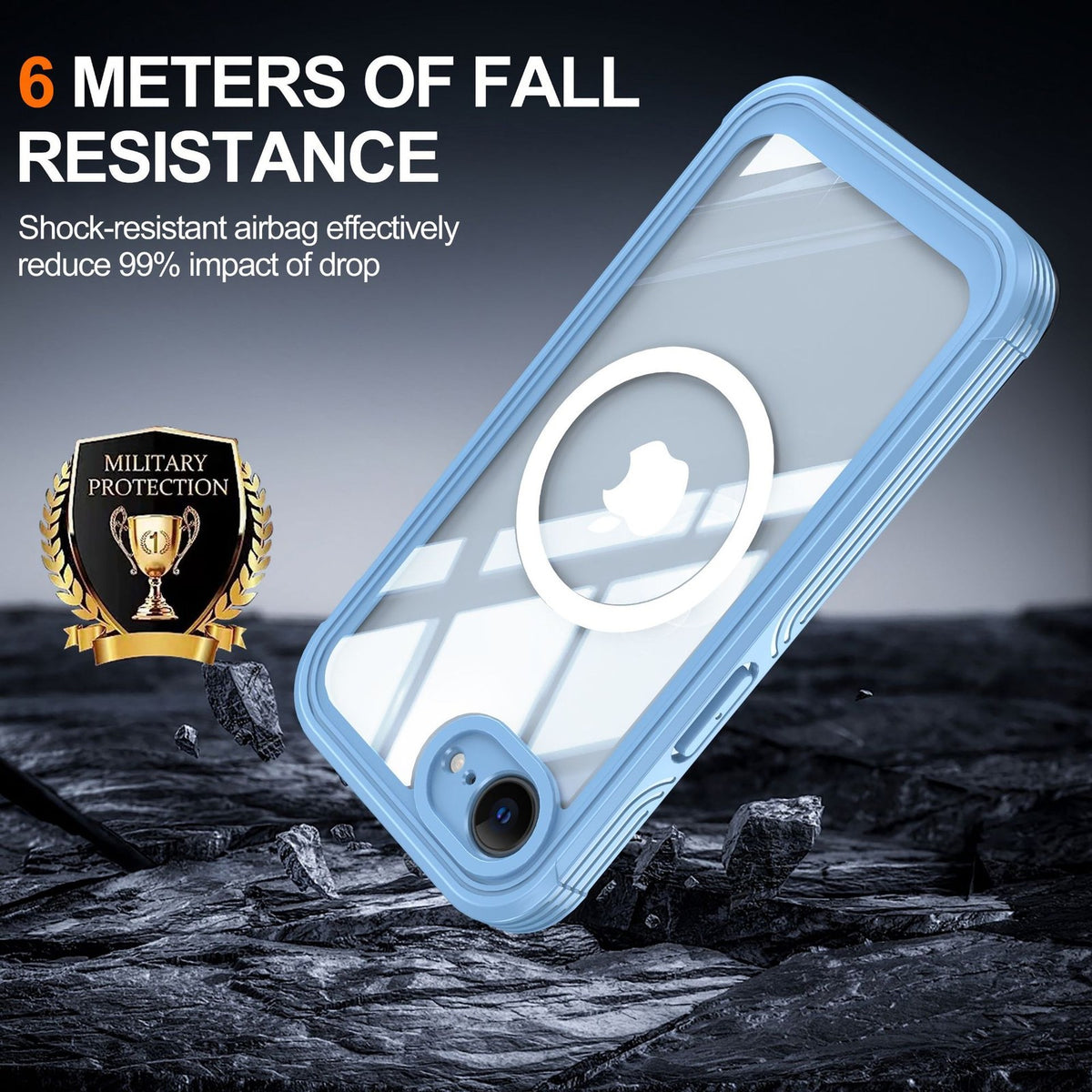 PC+9H Anti Drop Shockproof Dustproof Mobile Magnetic Phone case for IPhone16e