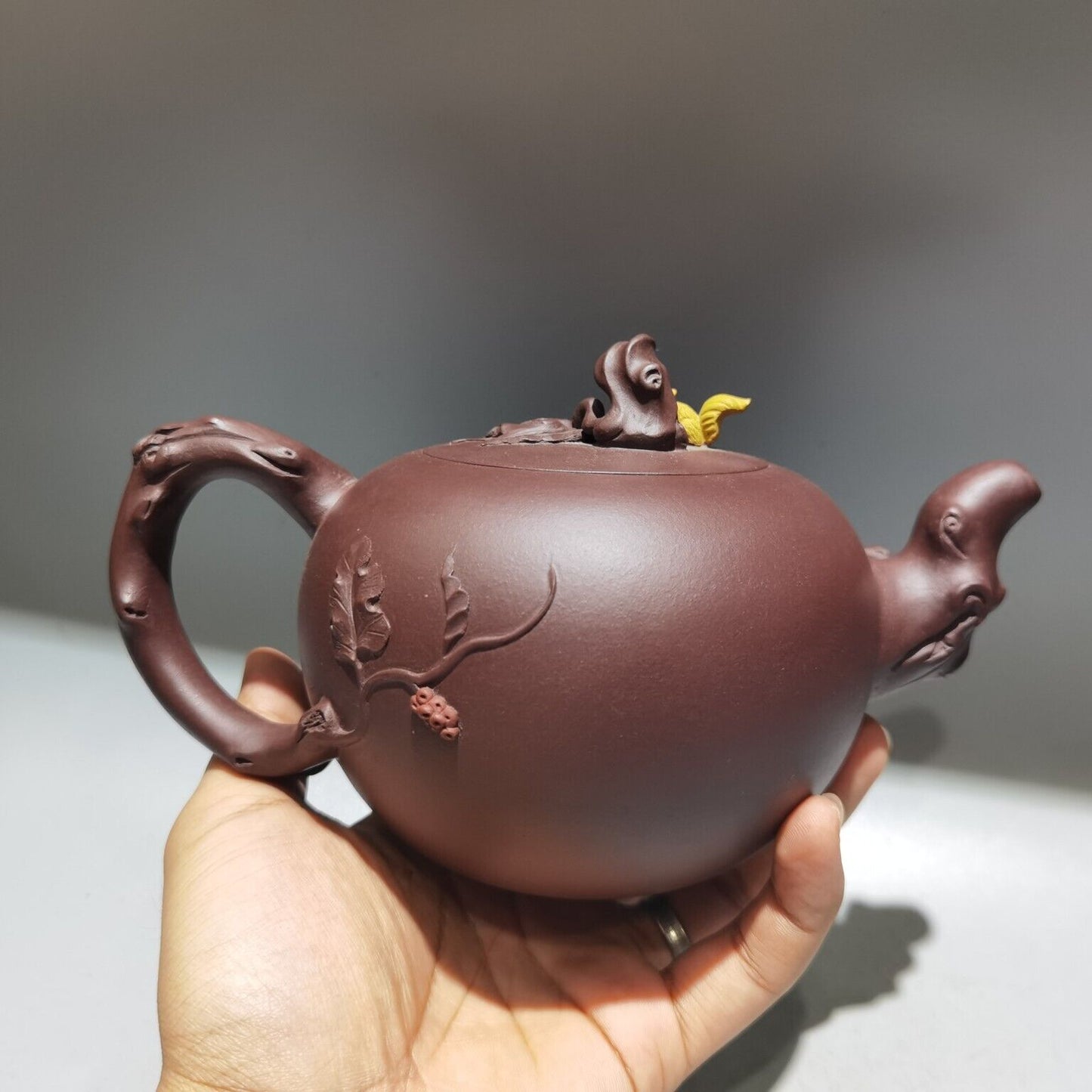 vintage chinese yixing purple clay teapot zisha ceremony teaware collection rare
