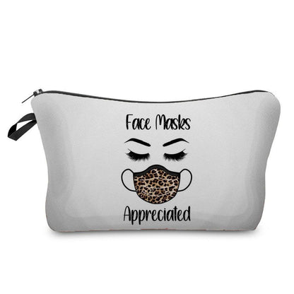 Personalized Pretty Makeup Bag Leopard Print Cosmetic Bags Multifunction Travel