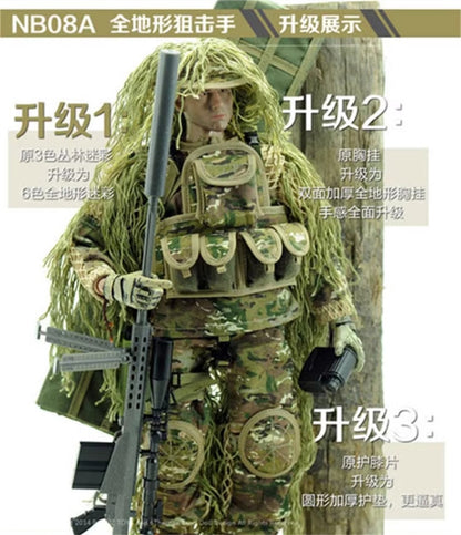 Game for Peace Sniper 1/6 Soldier Model Figure Joints Movable Toys Men Gifts