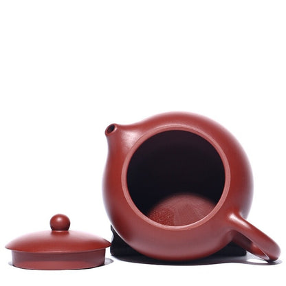 Yixing Zisha Dahongpao Clay Pottery Tea Pot Xishi Pot Ball Shaped Infuser Holes