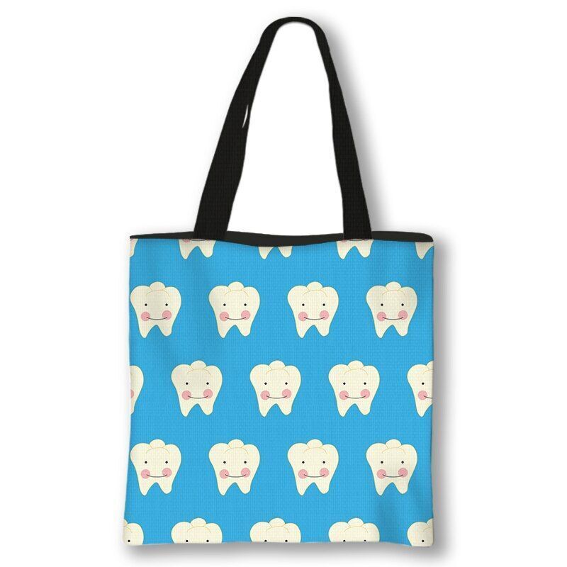 Handbag Casual Tote Bag Shoulder Purse Travelling Storage Pouch Polyester Print