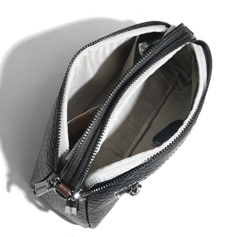 Cowhide Bag Crossbody Genuine Leather Fashion Versatile Messenger Purse Cotton