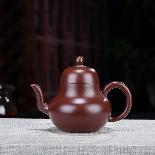 China Yixing Zisha Pottery Purple Zhu Clay Handmade Mesh Teapot 思婷