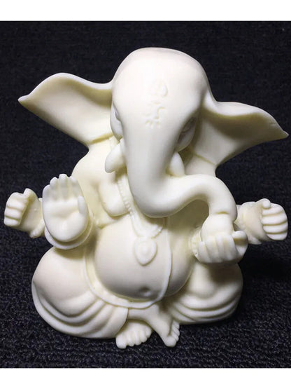 Indian Elephant God Carving Buddha Statue Hand-engraved with Environmentally