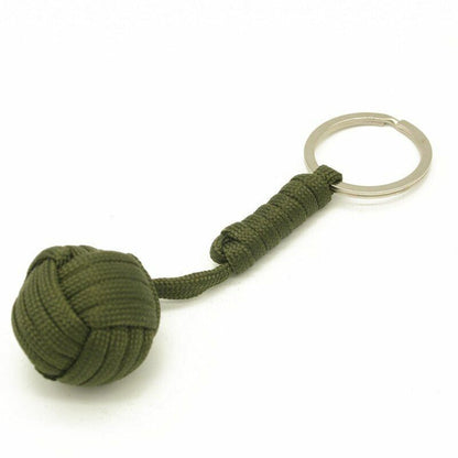 Key Chain Ball Protection Black Emergency Paracord Self Defense Lanyard Survival