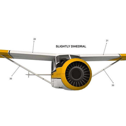 1:32 DHC-2 Beaver Float Seaplane Model 3D Paper Unassembled Kit Souvenir Toy c