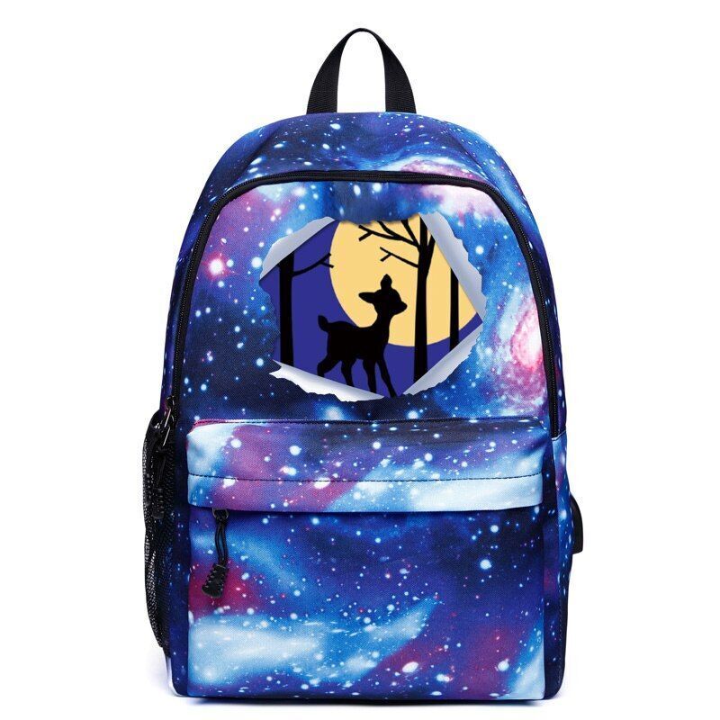 Women School Backpacks Charging Canvas Bags Teenagers Large Travel Backpack Bags