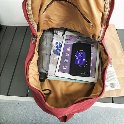 Large Rucksack Casual Student Backpacks Computer School Bags 32*13*41 CM Canvas