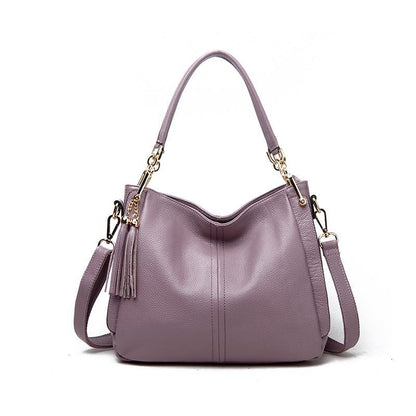 Luxury Handbag Small Square Bag Genuine Leather Tassel Style Sling Bag Traveling