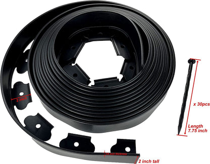 10M Garden Lawn Edging Border - Flexible Fence Plant Grass Barrier for Landscape